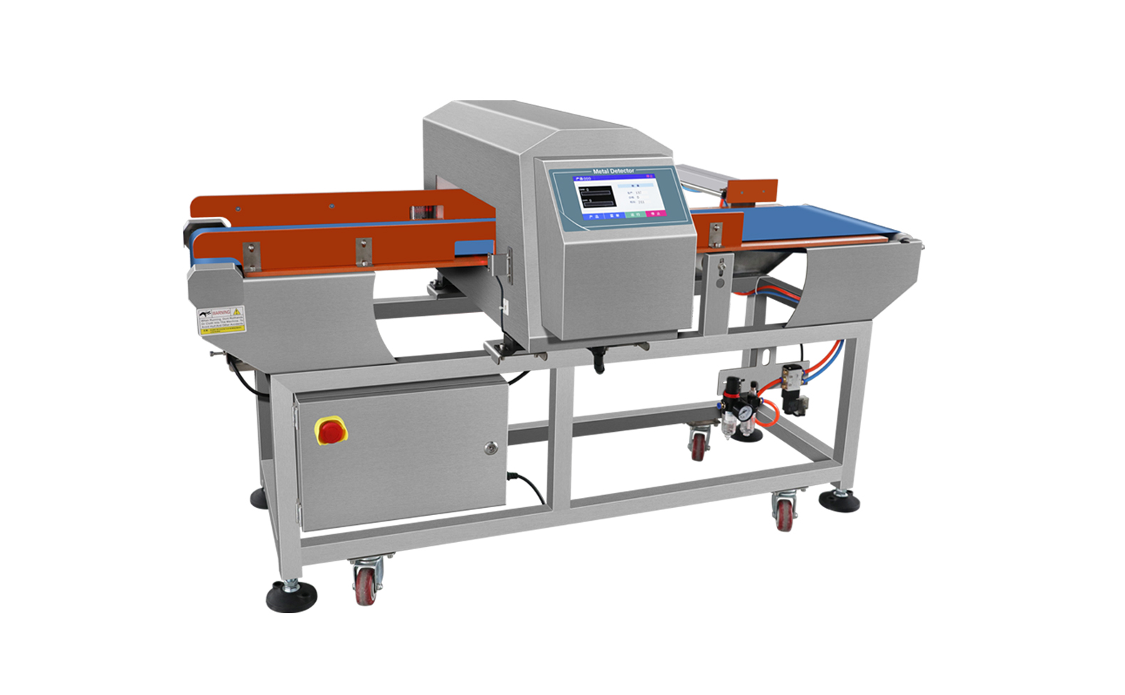 精密电子测试仪器设备，白色外壳，显示屏清晰显示测试数据，操作界面简洁直观