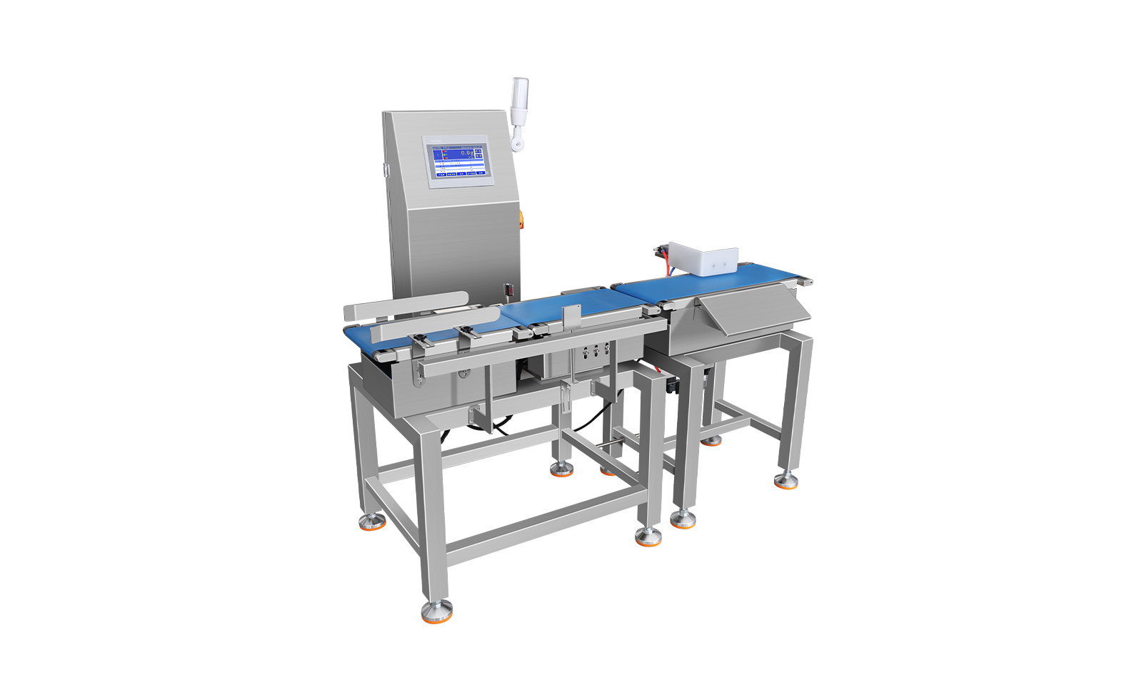 智能装配机器人工作站，机械臂灵活操作，工作台面整洁，安全防护措施完善