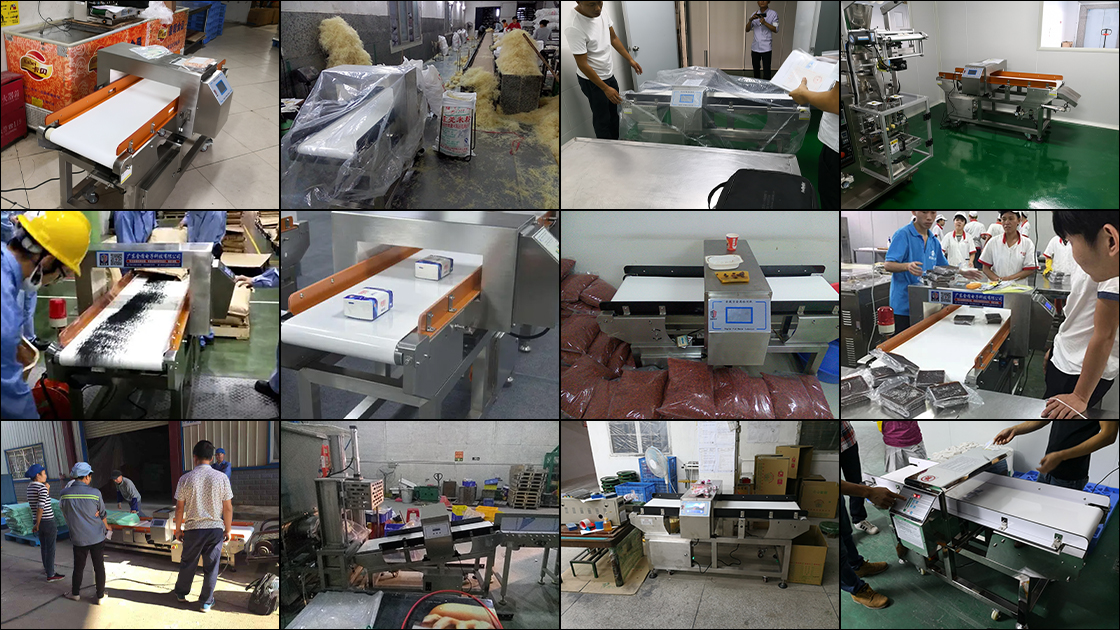 某大型制造企业车间现场，我司设备正在稳定运行，多名技术人员现场指导操作